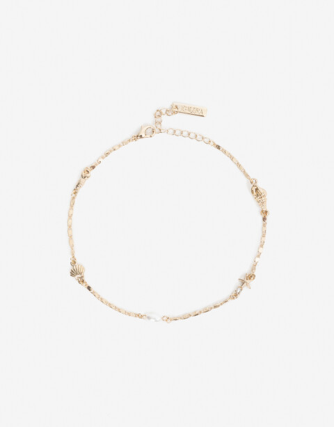 Tobilleras Playa Tobillera Playa Multicharms - Dorado