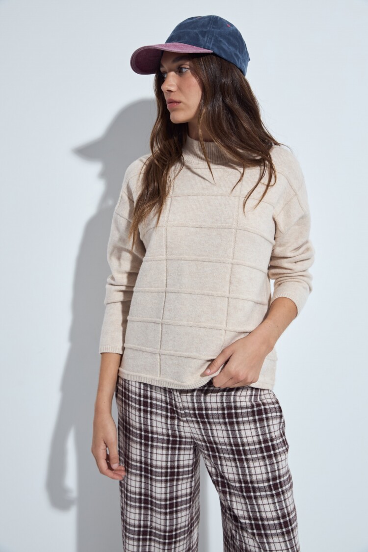 POLERA COLMAL Beige Melange