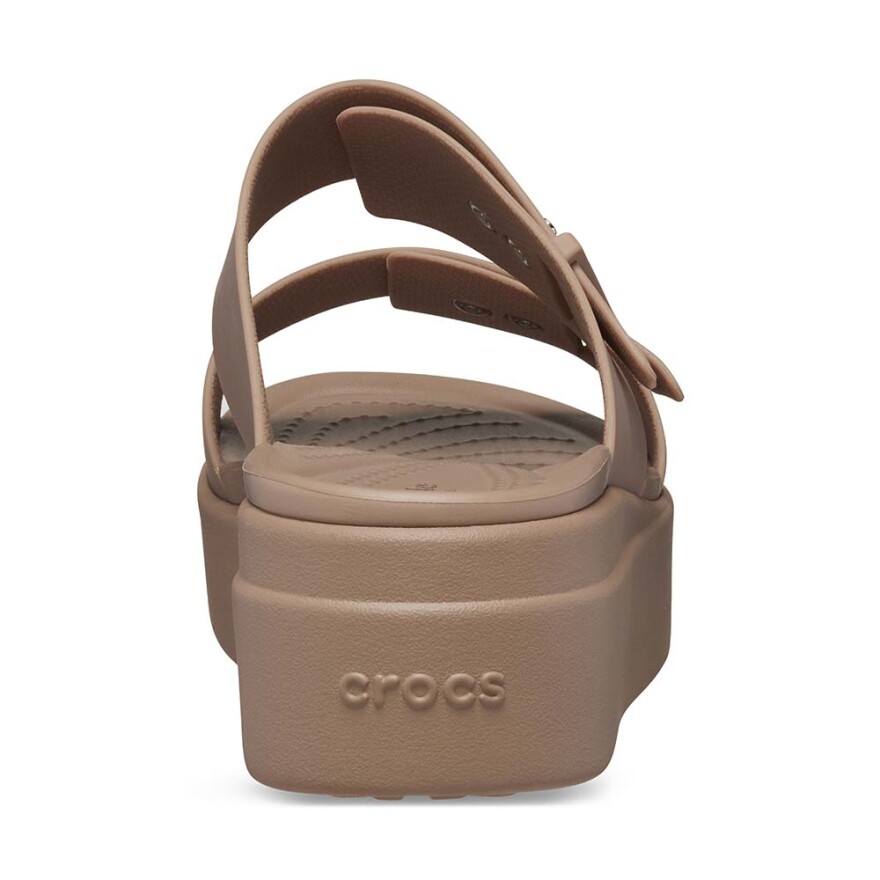 Brooklyn Buckle Low Wedge W - Mujer Latte