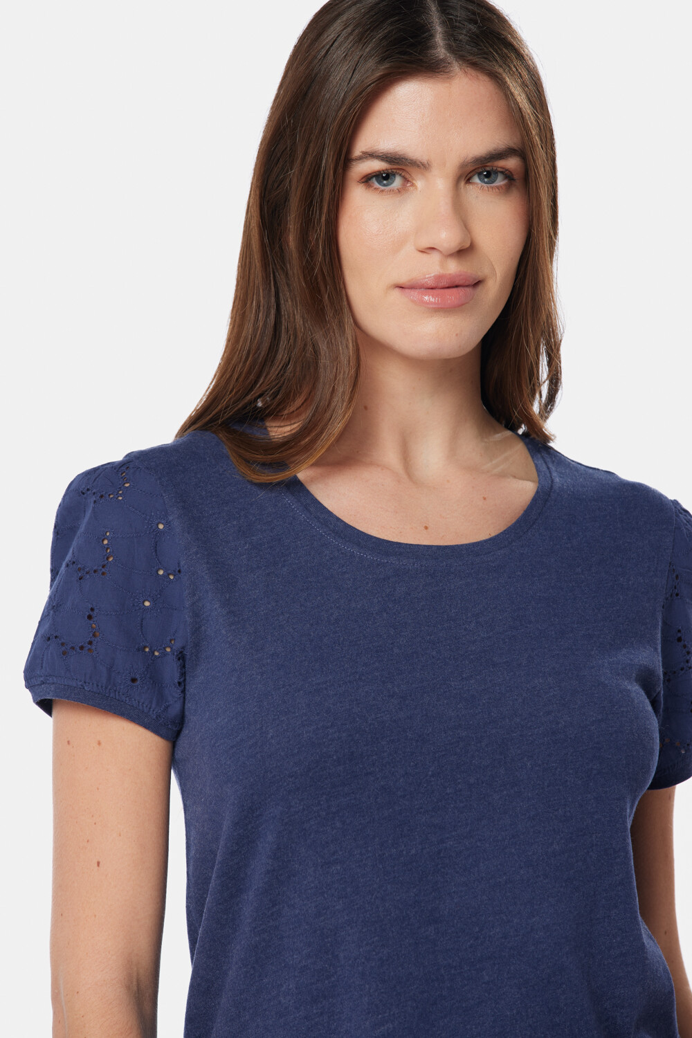 REMERA BRODERIE LISA Azul