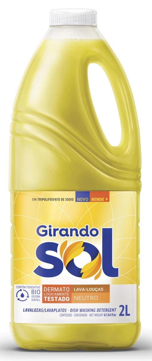 Detergente lavavajilla Neutro Girando Sol 2l 