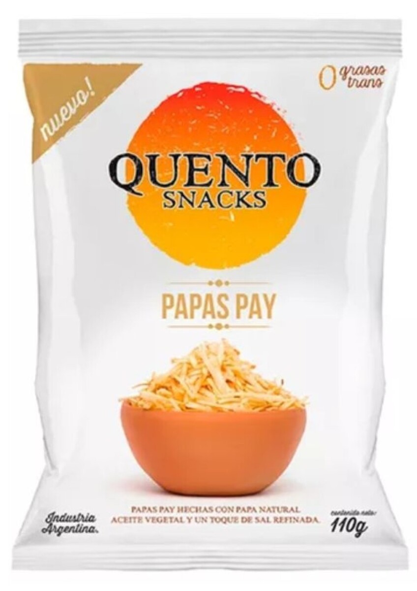 SNACK PAPAS QUENTO 110G PAY 