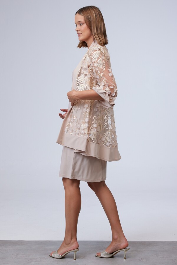 Set Vestido & Chaqueta BEIGE