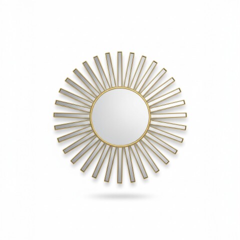 ESPEJO RED DORADO 26CM Unica