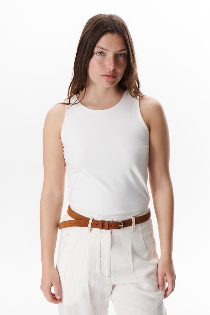 MUSCULOSA DOBLE BLANCO