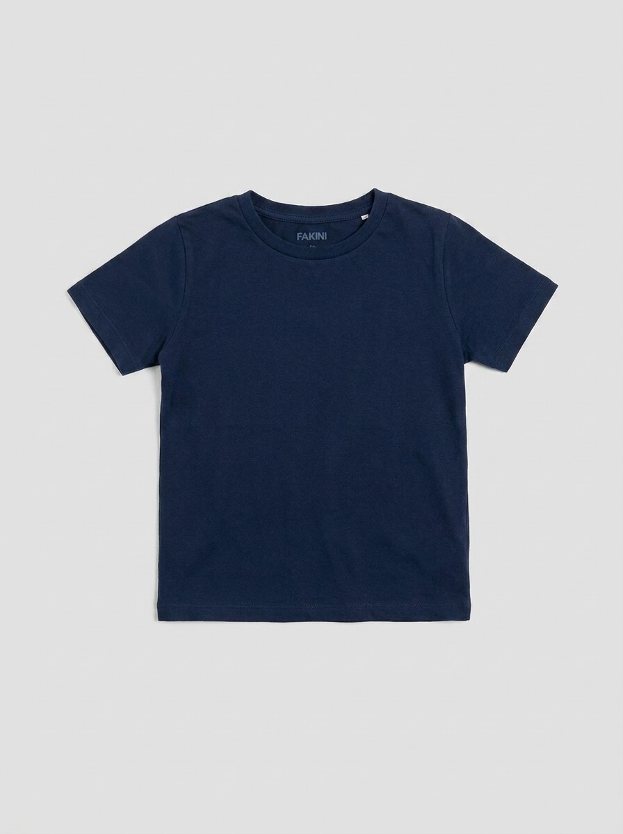 Camiseta básica - Niño - Azul marino 