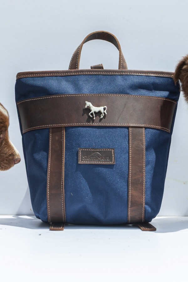 Mini Mustang Backpack Chocolate / Azul