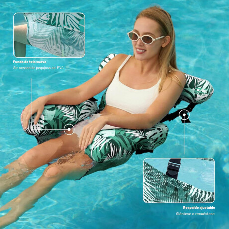 Set X2 Silla Inflable Piscina Colchoneta Flotador Set X2 Silla Inflable Piscina Colchoneta Flotador