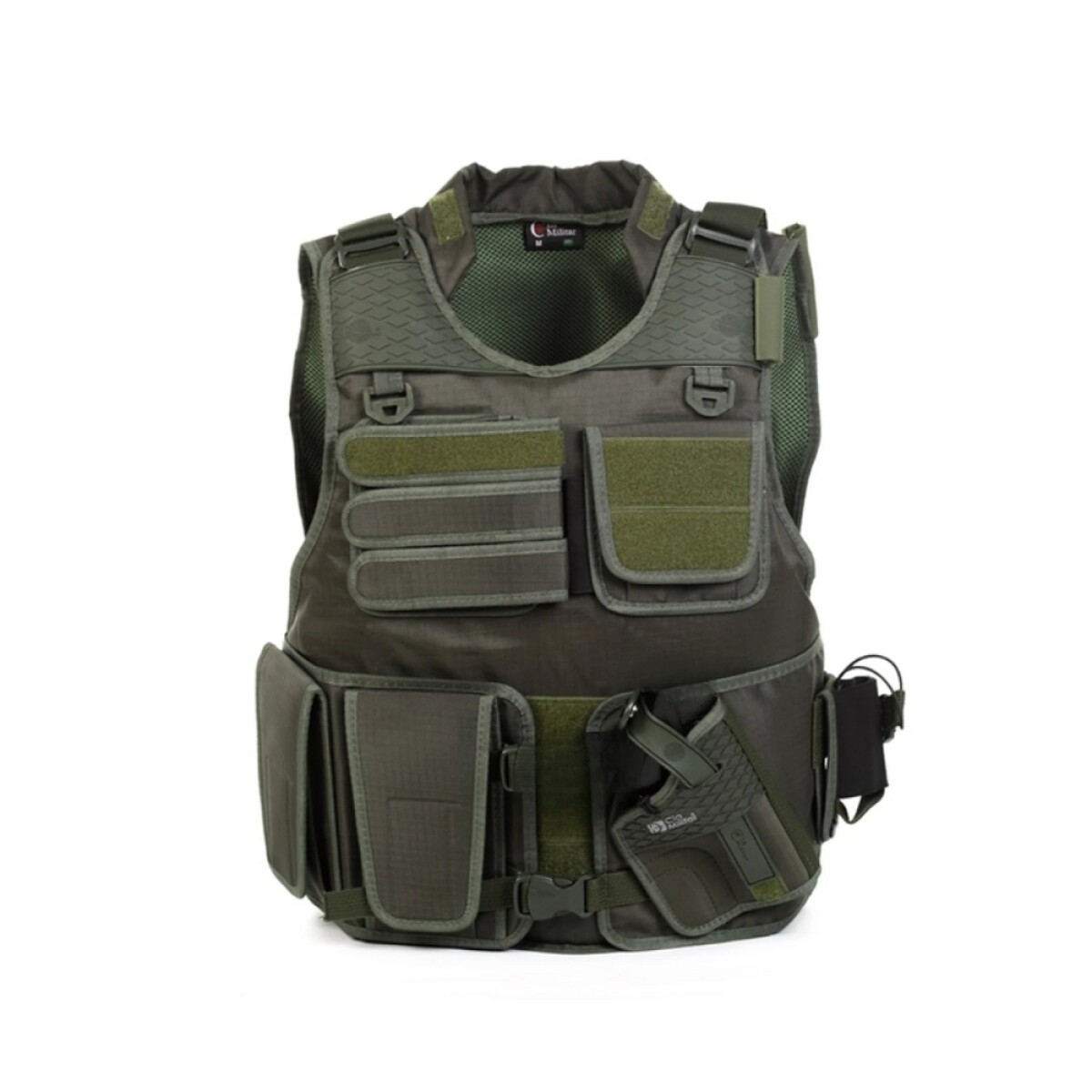 Chaleco TACTICAL S.I porta placas - Cia Militar - Verde 