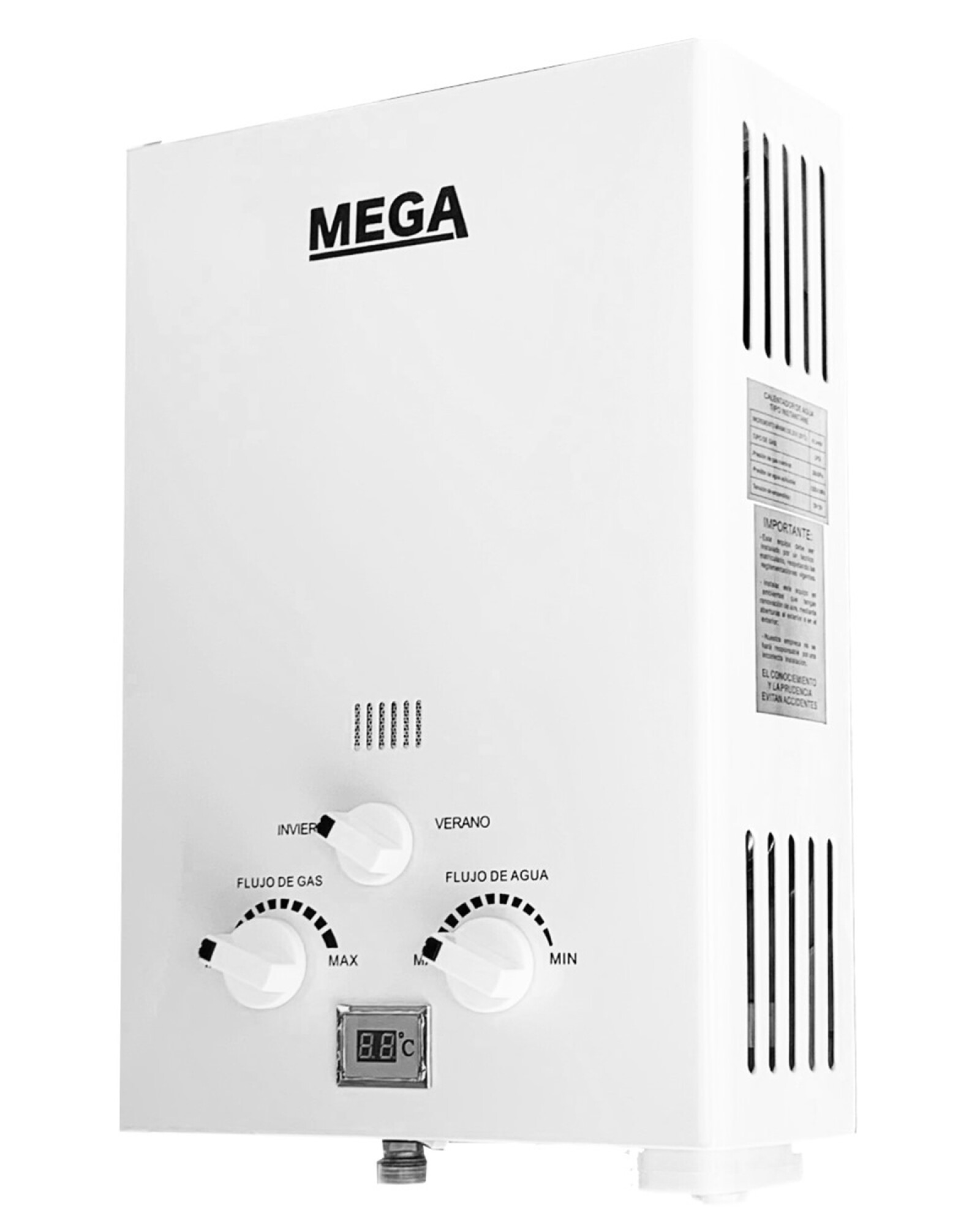 Calentador de agua Elgena 6L. 12v., ref: 20102