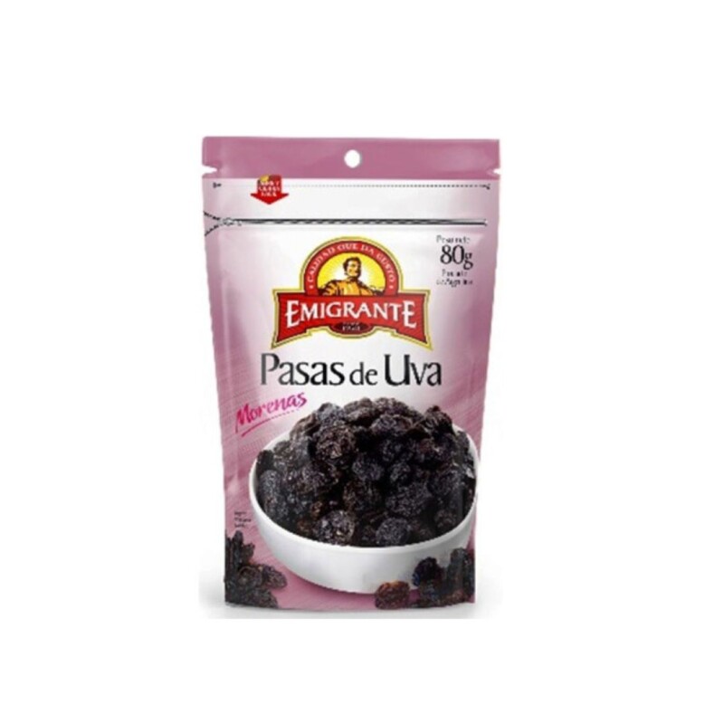 PASAS DE UVA MORENAS 80GRS PASAS DE UVA MORENAS 80GRS