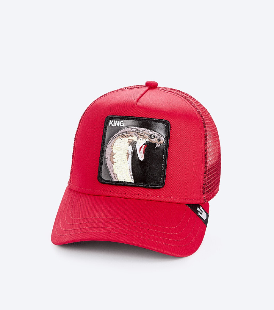 Gorra Goorin Bros Trucker Baseball - The King Cobra - Rojo 