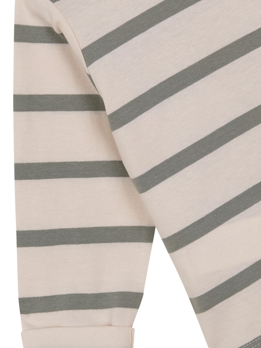 Camiseta Con Print Verde Suave