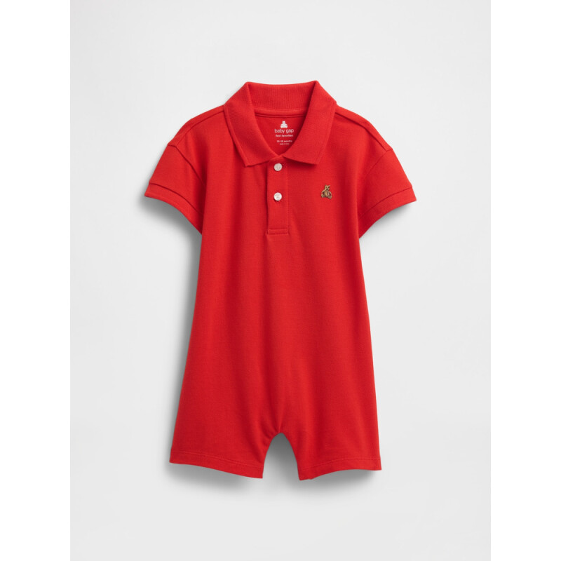 V-SS POLO SHRTIE POSTER RED