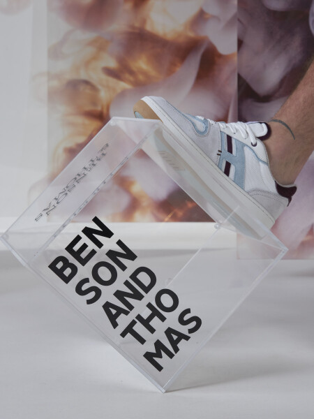 SHOES HOFF BRODWAY GRIS/CELESTE BOUTONE