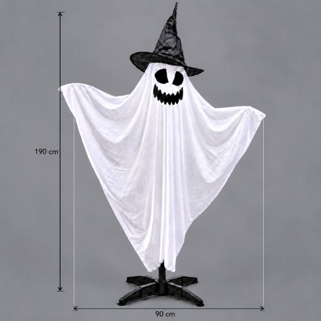 Fantasma decorativo 190cm con música y luces Blanco