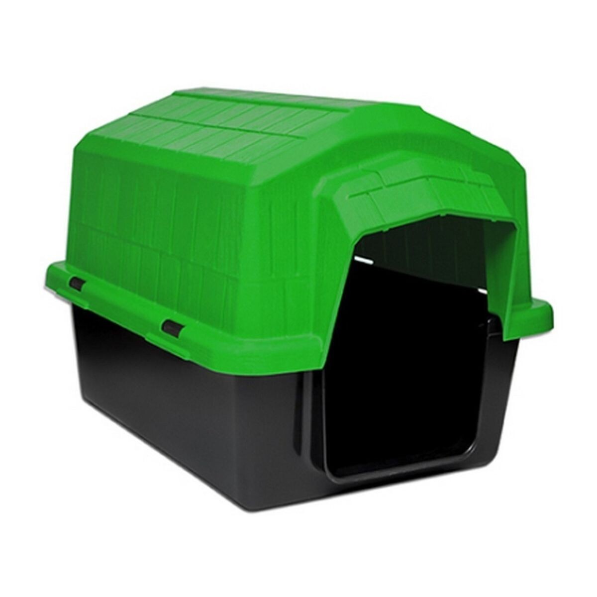 CUCHA CASILLA PARA PERRO PLASTICA ALVORADA ROJO VERDE 