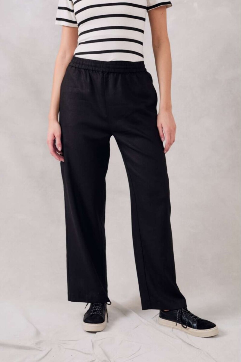 Pantalon Lino - Negro 