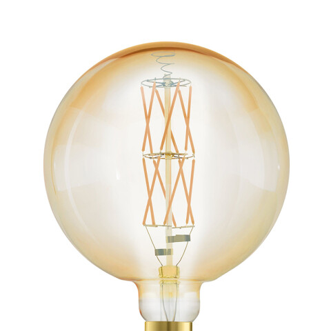 Lámpara LED globo ámbar G200 E27 8W cálida Dimm EG5334
