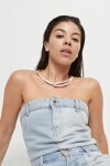 COLLAR RIGIDO DE ALEACIÓN DE METALES BAÑADA EN PLATA DE LEY Colgante