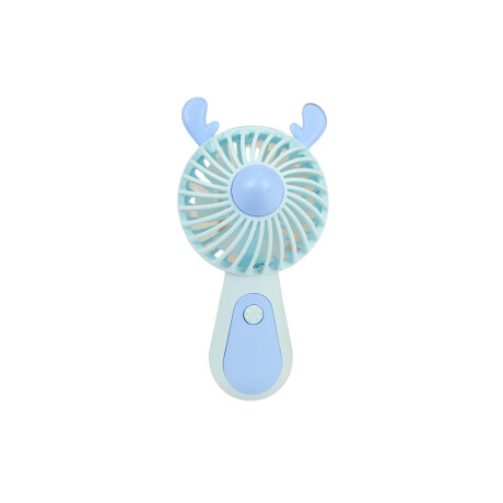 Ventilador de mano con orejitas Celeste