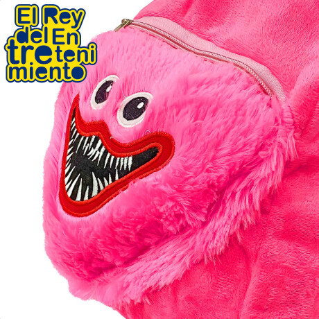 Mochila Peluche Infantil Huggy Wuggy Y Kissy Missy Rosado