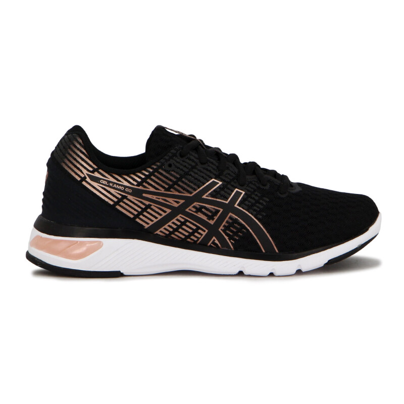 Championes Asics Gel-Kamo 2 Mujer Negro-Rosa Claro