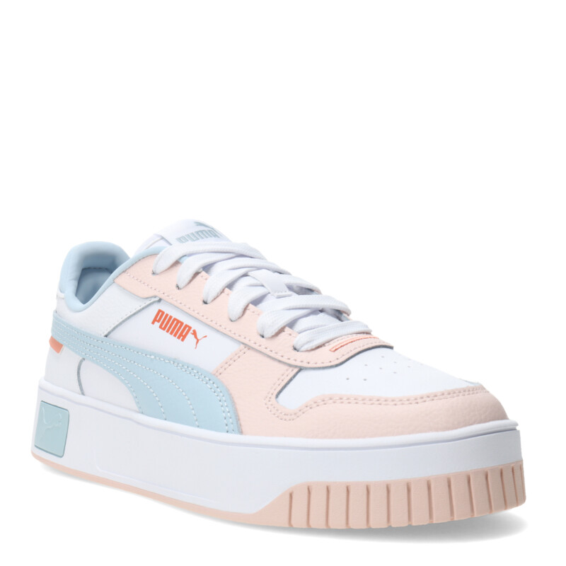 Championes de Mujer Puma Carina Street Plataforma Blanco - Rosa - Celeste