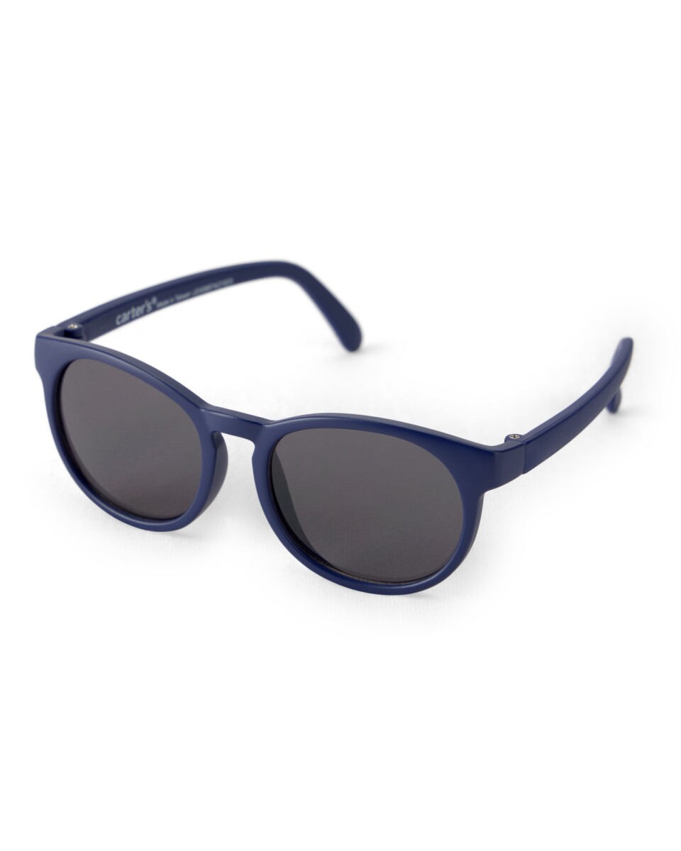 Lentes de sol clásicos, protección 100% UVA-UVB, azules. Talle 12/24M 