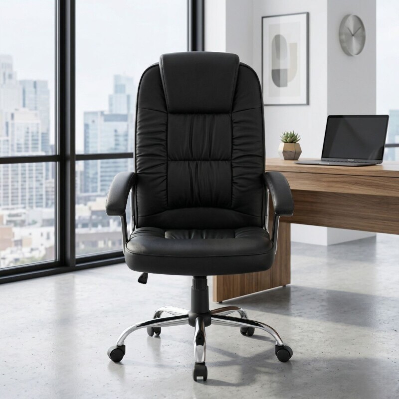 SILLA GIRATORIA NEGRA P/OFICINA Unica