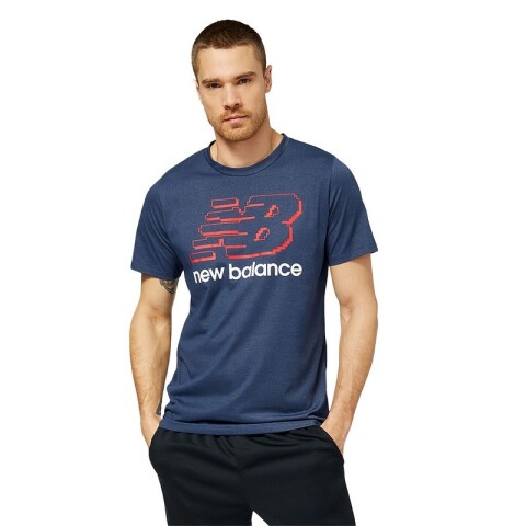 Remera New Balance Heathertech Azul