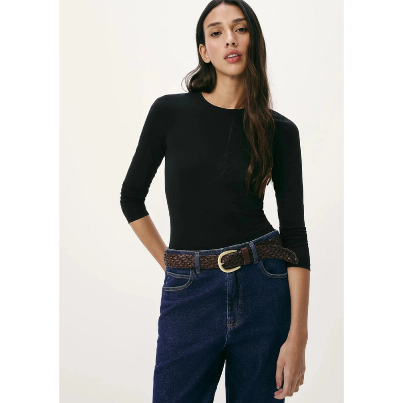 BLUSA ML FEM PRETO ESCURO