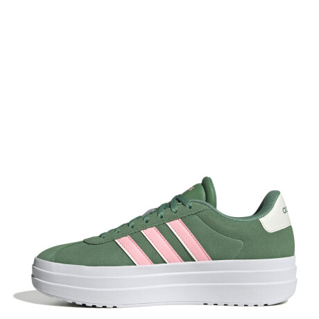 Championes de Mujer Adidas VL Court Bold Verde - Blanco - Rosado