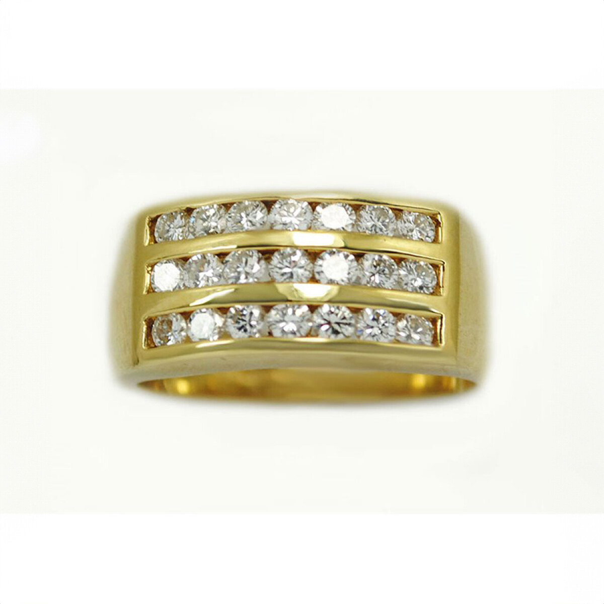 Anillo De Oro 18K Con Brillantes 