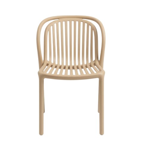 SILLA PLAST REJILLA BEIGE P/JARDIN Unica