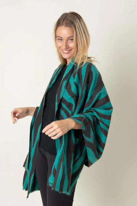 PASHMINA JASPE CEBRA Verde