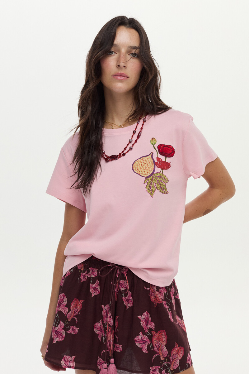 Remera Garden - Rosa 