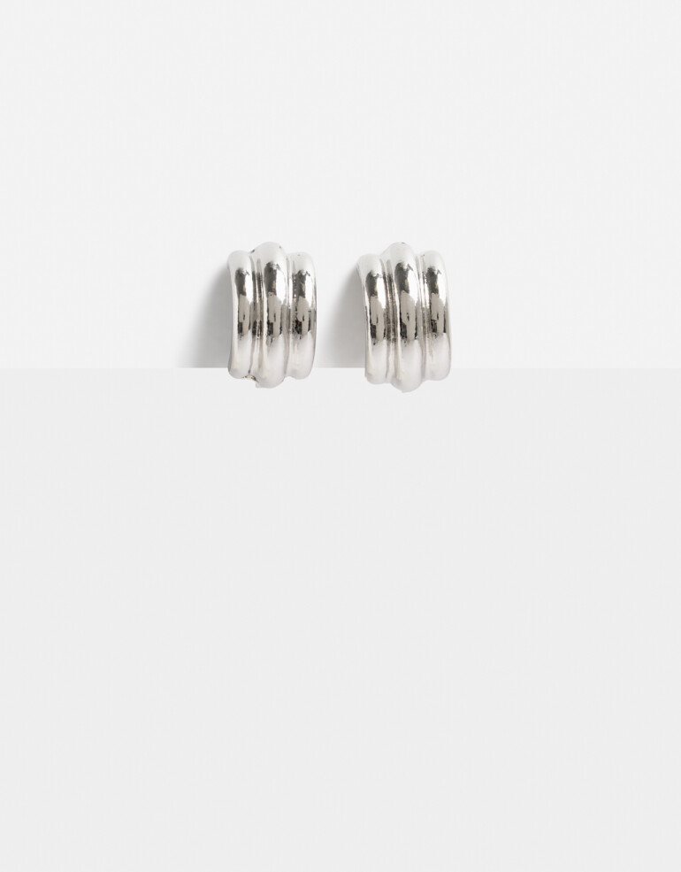 Aros Clips Metal Aros Clip Metal Bold Plateado - Plateado Rodio