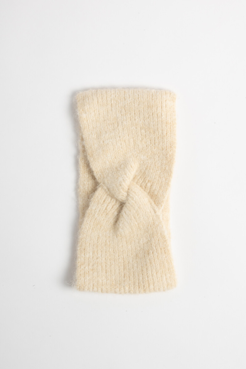 Vincha punto Beige