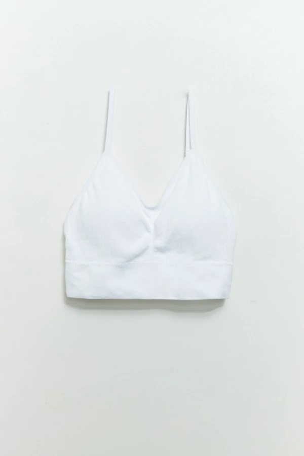 Top ancho microfibra Blanco