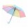Paraguas Largo Infantil con Diseño Arco Iris para Lluvia Celeste