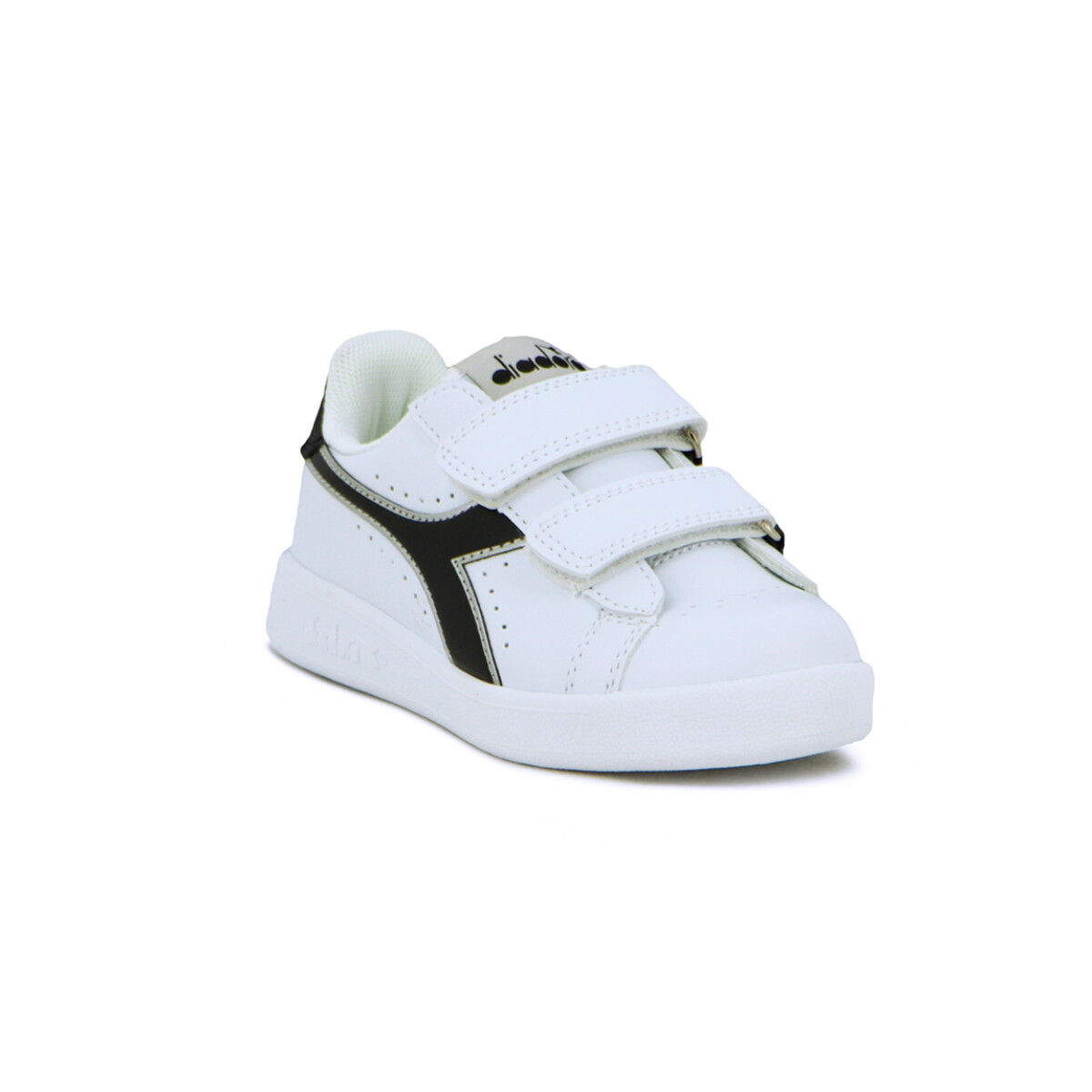 Diadora Champion Niño KNOCK ON Velcro I Blanco/Negro - Blanco-Negro 
