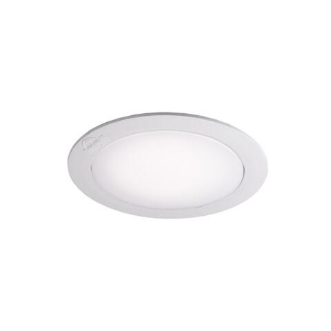 Luminaria embutir para techo blanca 10W cálida Ø160mm IP55 FL0979