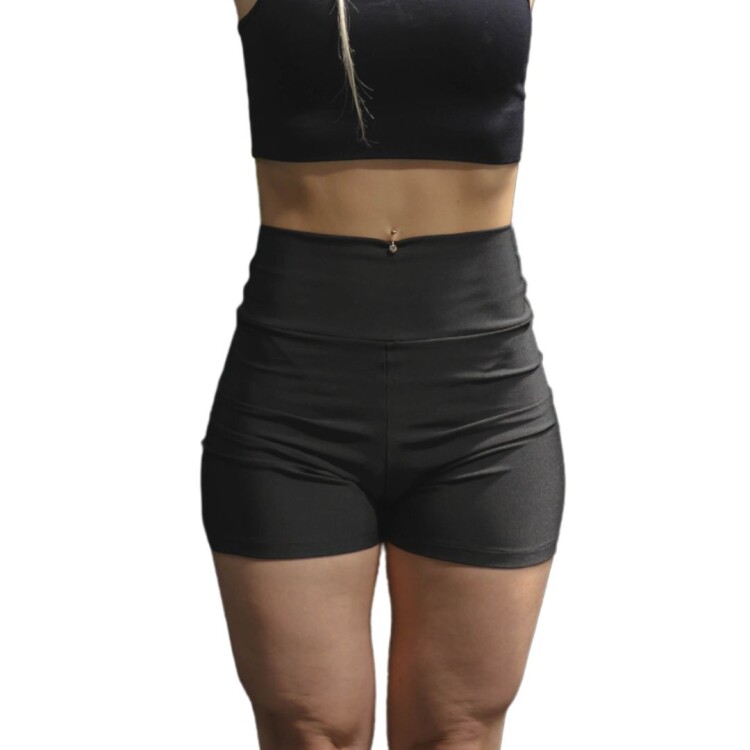 CALZA CORTA LYCRA NEGRO