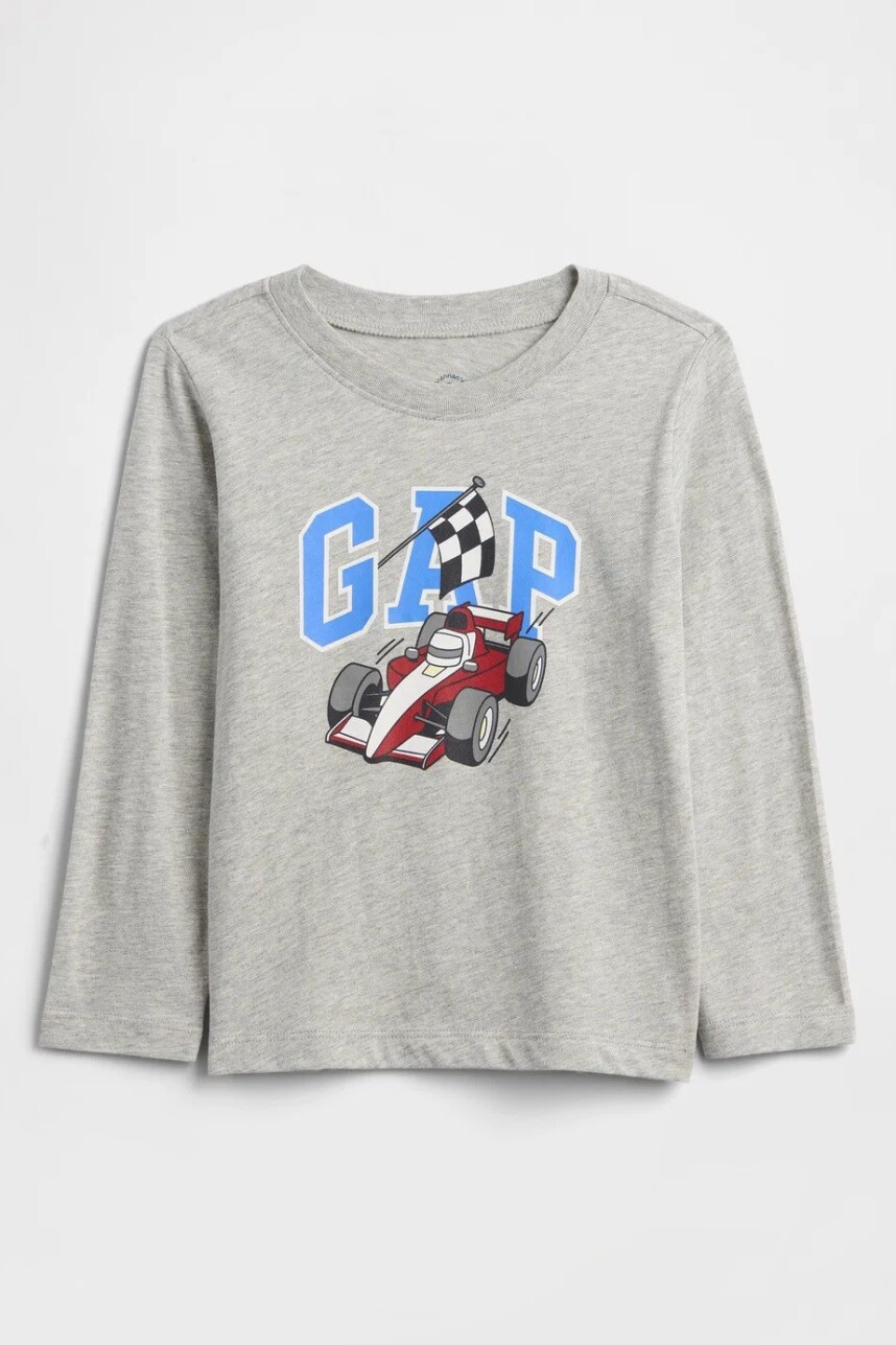 Remera Gràfico Toddler Niño Light Heather Grey B08