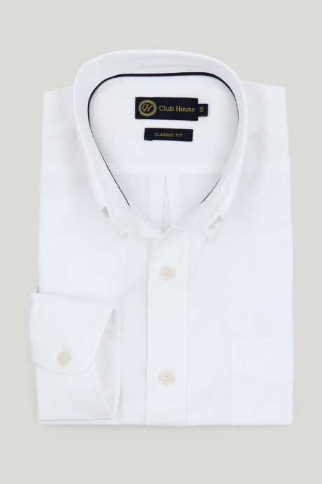 Camisa Oxford Button Down classic fit Blanco