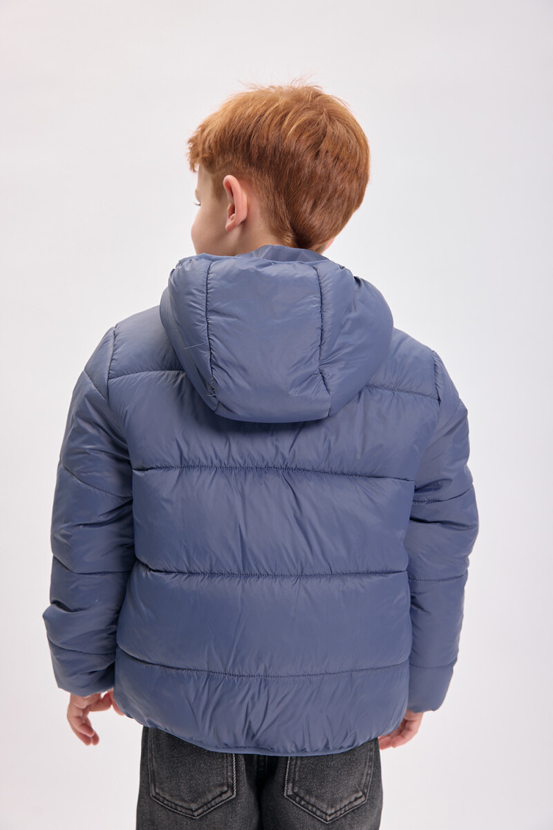 Campera abrigo capitoneada Azul Medio