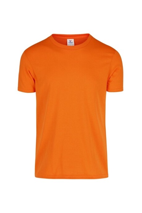 Camiseta a la base jaspe Naranja neón