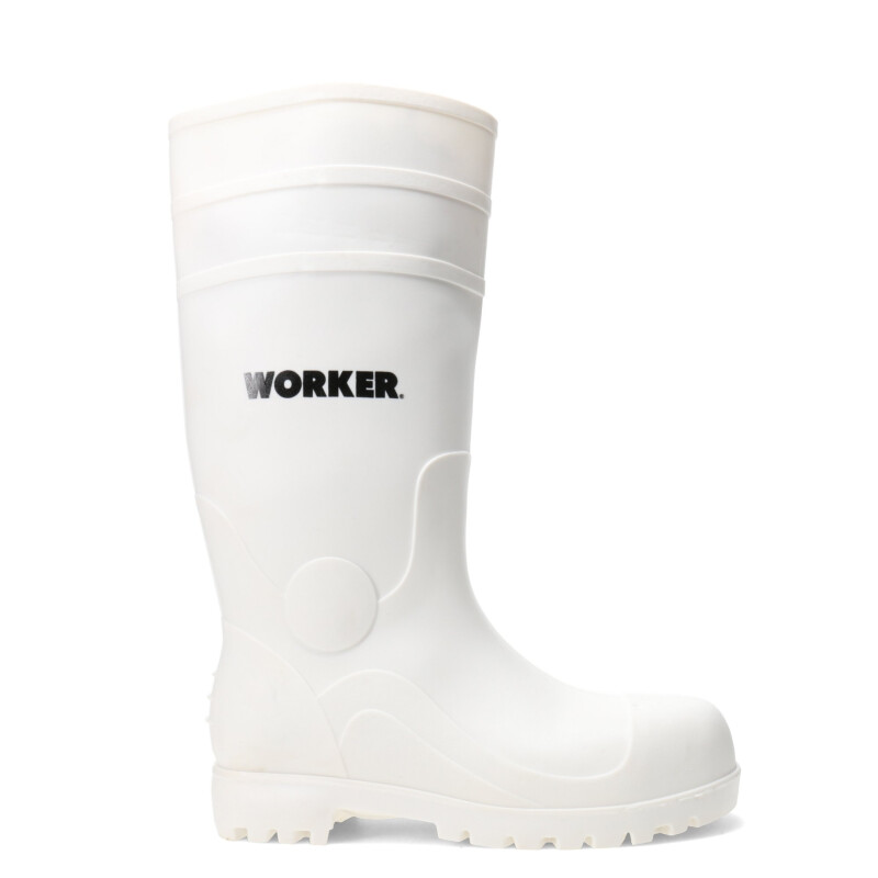 Botas de Hombre Worker Lactica con Puntera de Acero Blanco
