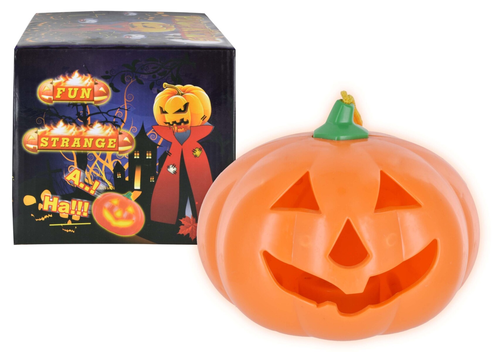 Calabaza con luz 